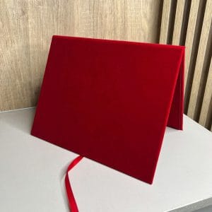 Porta placa de veludo - Pronta entrega